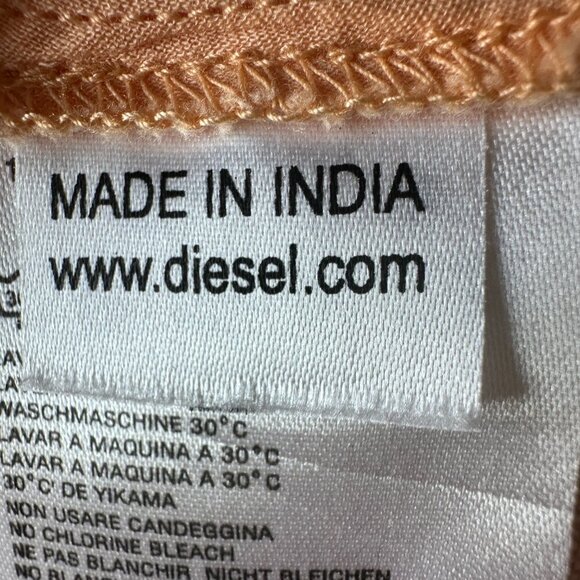 NWT Diesel 100% Linen Vintage Y2K Midi Length Skirt Size 16 Adjustable Side Tie - Picture 10 of 13